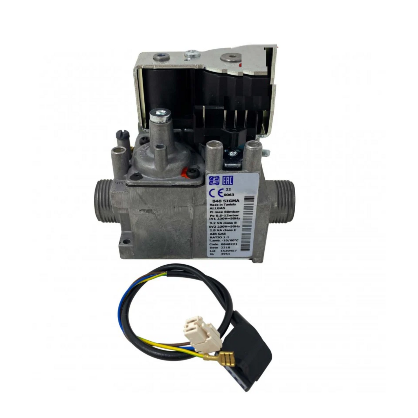 Valvola gas MTS60001612 ricambio originale per caldaie Ariston MTS