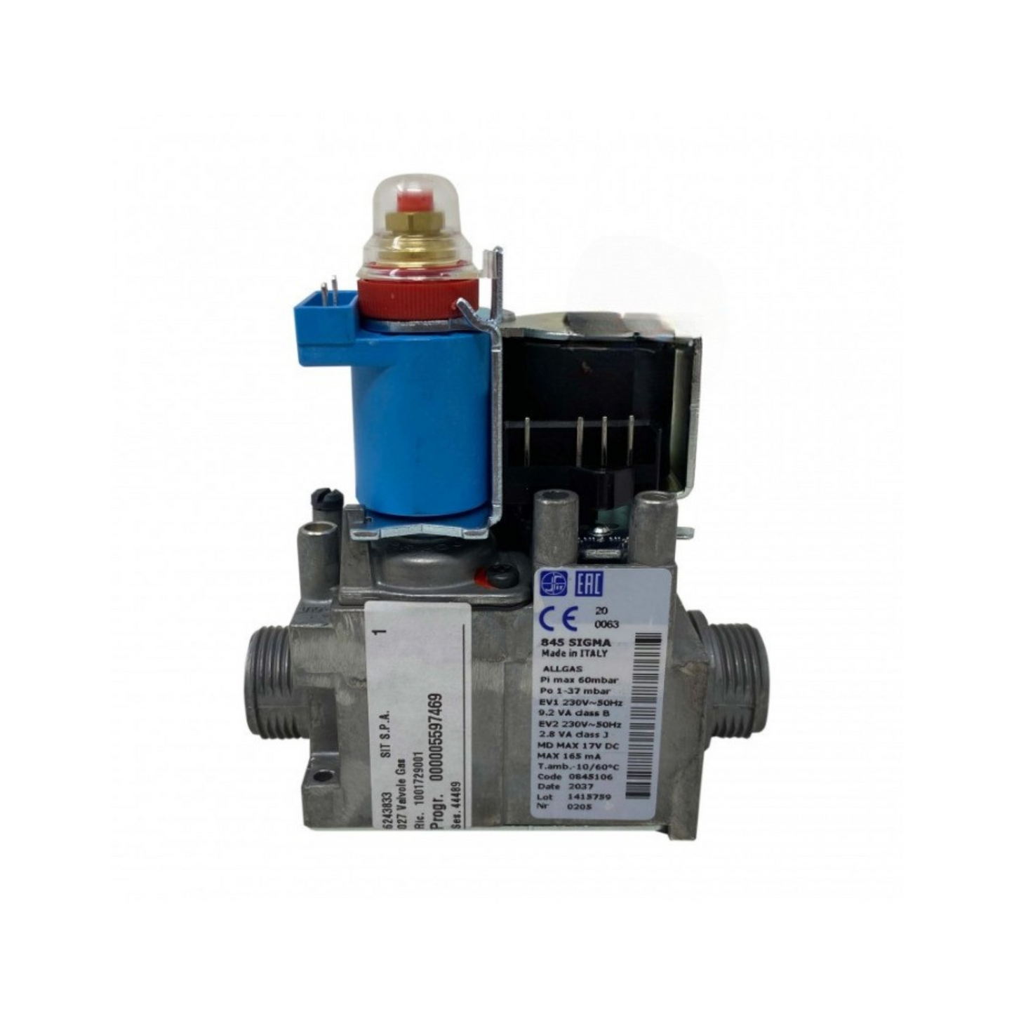 Valvola gas 845020 MTS65104254 ricambio originale per caldaie Ariston MTS