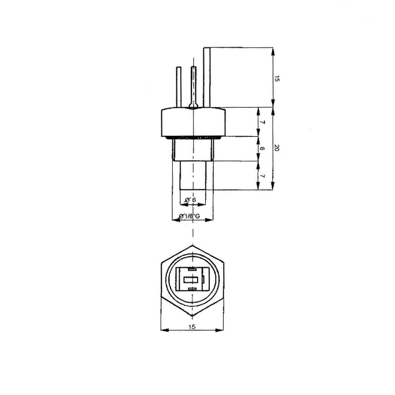 Sensore sonda di temperatura ricambi compatibile per caldaie Ferroli 39800310 Ariston 998458