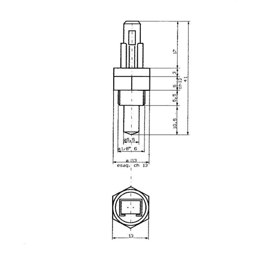 Sonda NTC VRE005RKIT5 ricambio compatibile per caldaie Beretta Riello