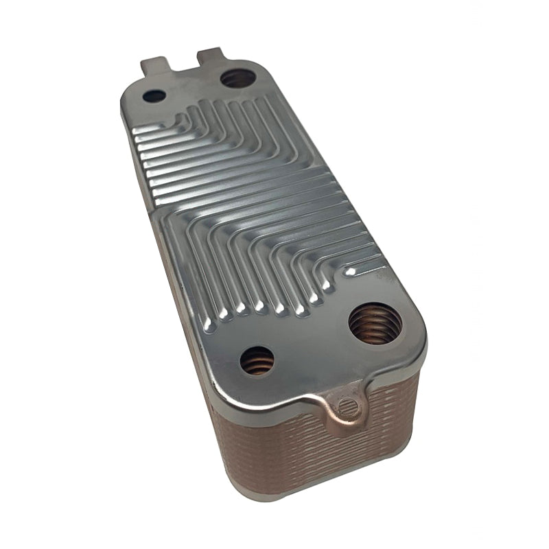 Scambiatore di calore a piastre 87186429490 ricambio originale per caldaie Junkers Bosch