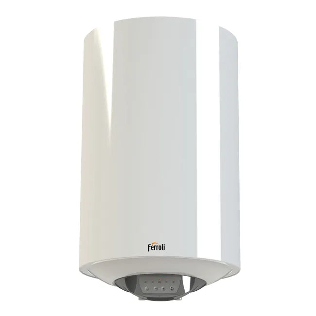 Ferroli scaldabagno elettrico "Titano" orizzontale acqua calda 50/120/150 Litri