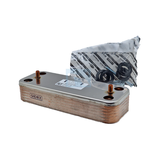 Scambiatore sanitario 12 piastre MTS65116314 ricambio originale per caldaie Ariston MTS