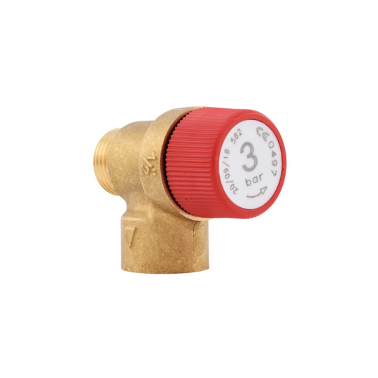 Valvola di sicurezza 3 bar 1/2' MTS573172 ricambio originale per caldaie Ariston MTS