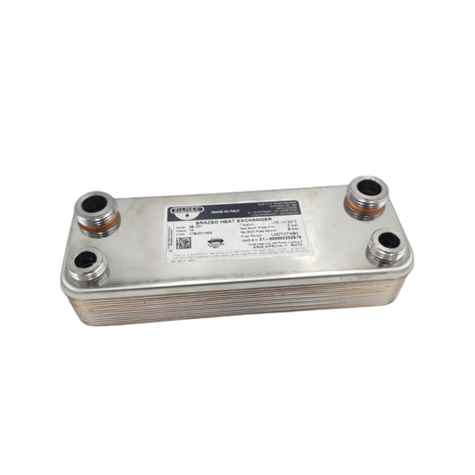 Scambiatore sanitario 14 piastre senza raccordi C724 ricambio compatibile per caldaie Vaillant