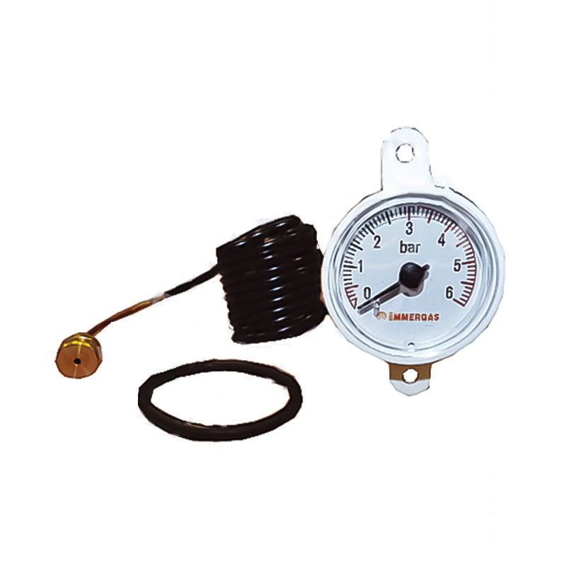 Idrometro manometro 0 6 bar innesto 1022734 ex 1027200 ricambio caldaie Immergas