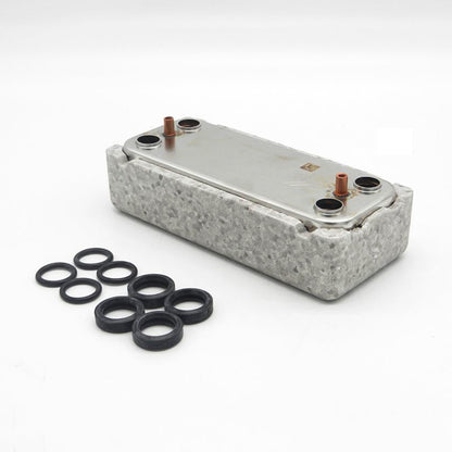 Scambiatore di calore sanitario con o ring BE8037 ricambio originale per caldaie Beretta