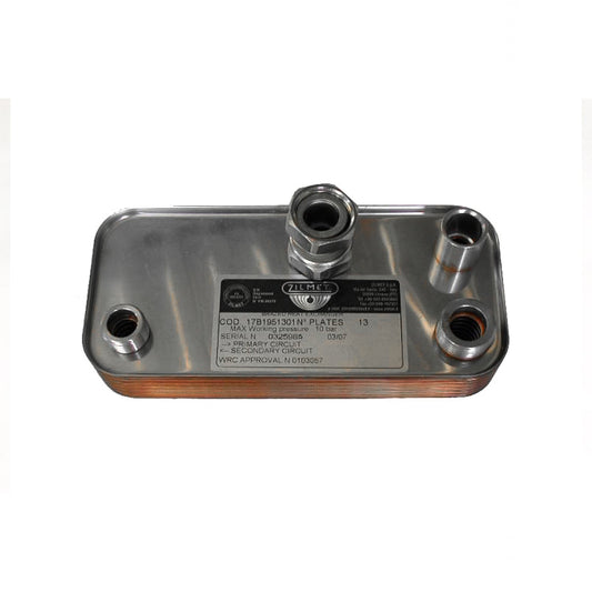 Scambiatore 13 piastre interf. e innesto IMM1031113 ricambio originale per caldaie Immergas