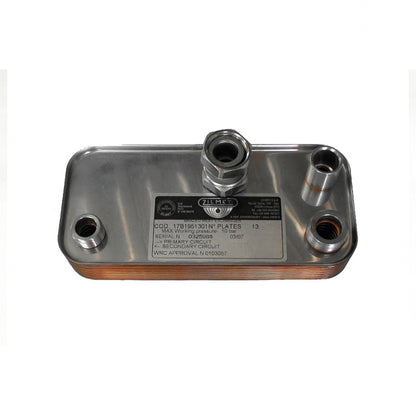 Scambiatore 13 piastre interf. e innesto IMM1031113 ricambio originale per caldaie Immergas