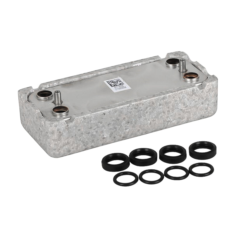 Scambiatore sanitario con o-ring BE8036 ricambio compatibile per caldaie Beretta