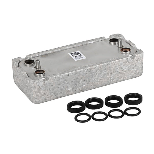 Scambiatore sanitario con o-ring BE8036 ricambio compatibile per caldaie Beretta