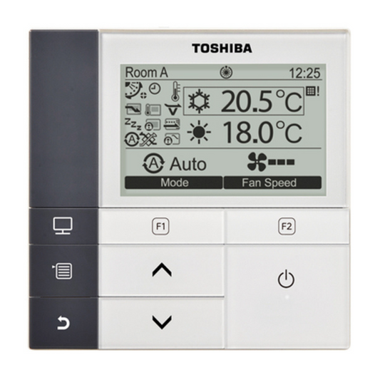 Toshiba Comando a filo display retroilluminato programmazione settimanale risparmio energetico