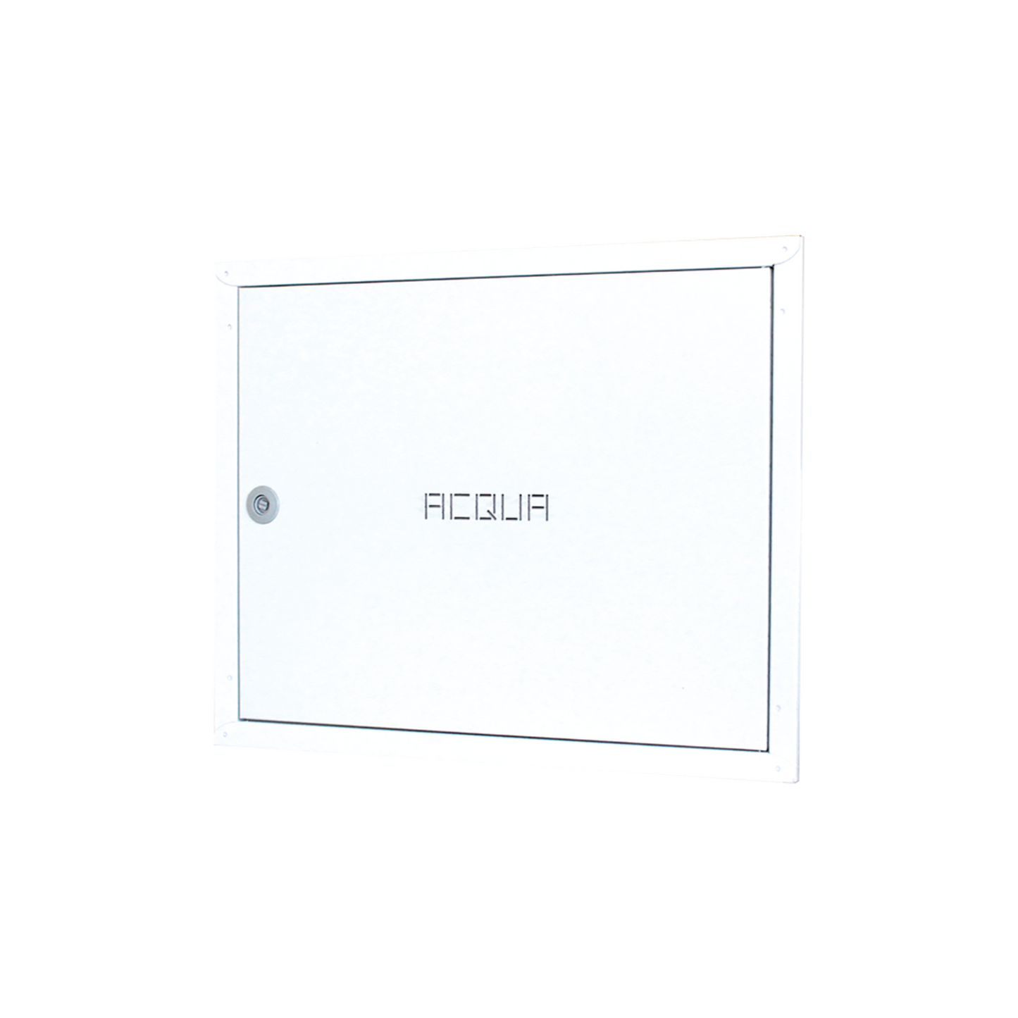 Sportello acqua in lamiera preverniciata compatta con serrature e chiave