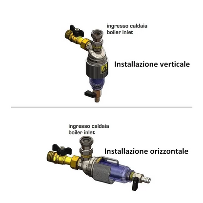 Filtro Defangatore Magnetico sottocaldaia TM-MAG Tiemme - Misura: DN 20 3/4"